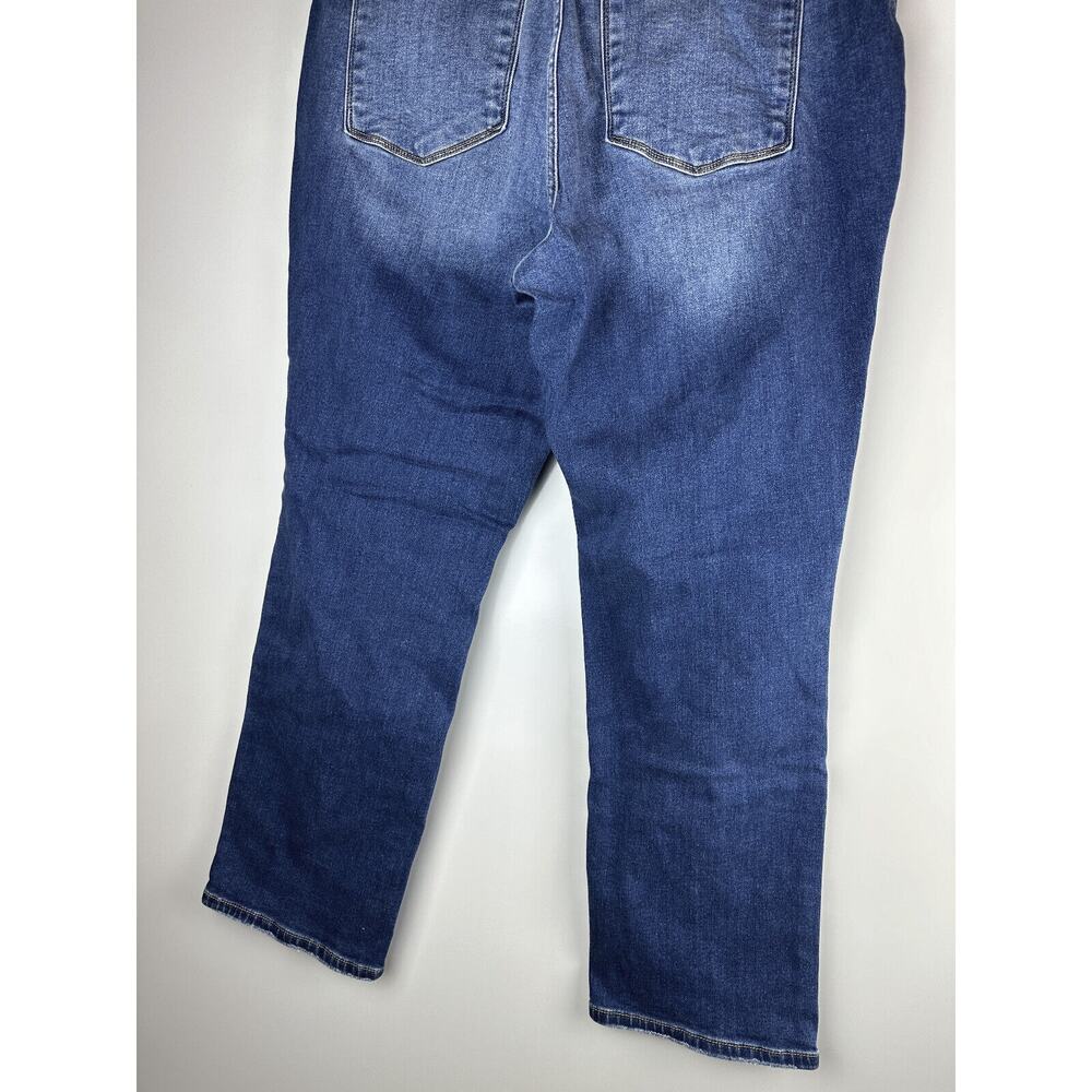 Judy Blue Thermal Straight Fit Jeans Contrast Wash JB82561 Women's Plus Size 18W - Picture 10 of 14